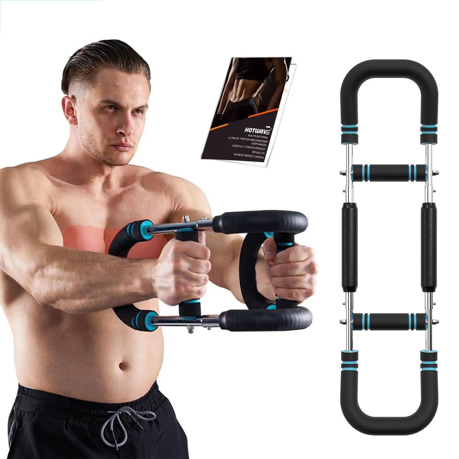 HOTWAVE Arm Trainer, Adjustable Chest Workout Equipment, Arm Trainer for Men, Chest Trainer for Men, Shoulder Muscle Training, Portable Spring Resistance Home Fitness Equipment Summerwins Backtoschool
