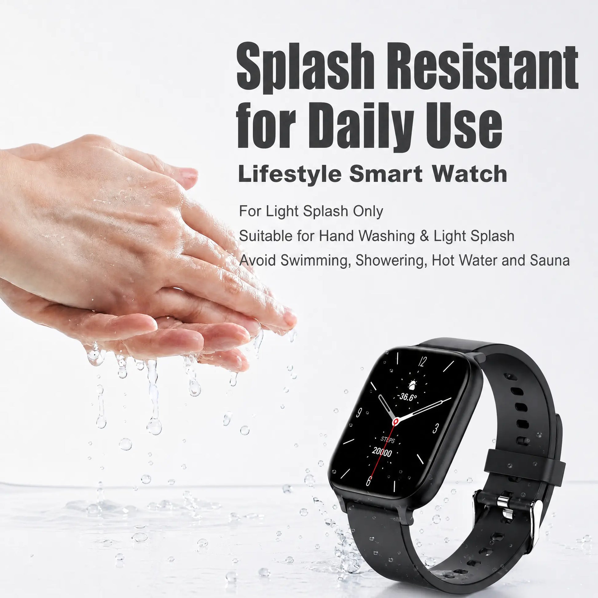 Smart Watch for Men and Women, 2.01" Touch Screen Lifestyle Watch with Message Reminder, Step Counter, Alarm, Timer, Music Control, Comfortable Strap, Compatible with Most Ios and Android Smartphones Fathersdaygift